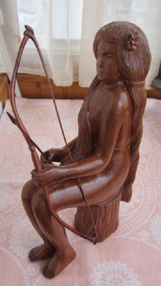 Резные работы: БОГИНЯ-ОХОТНИЦА ДИАНА 